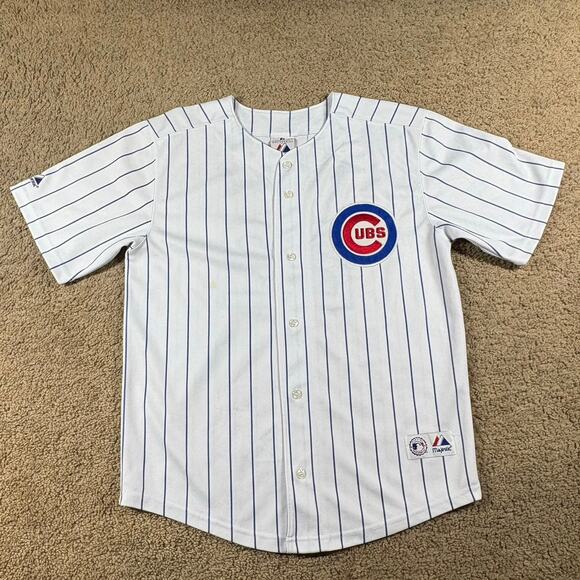 Vintage Chicago Cubs Mark Prior #22 Majestic MLB Baseball Jersey Size Medium Y2k - Picture 1 of 8